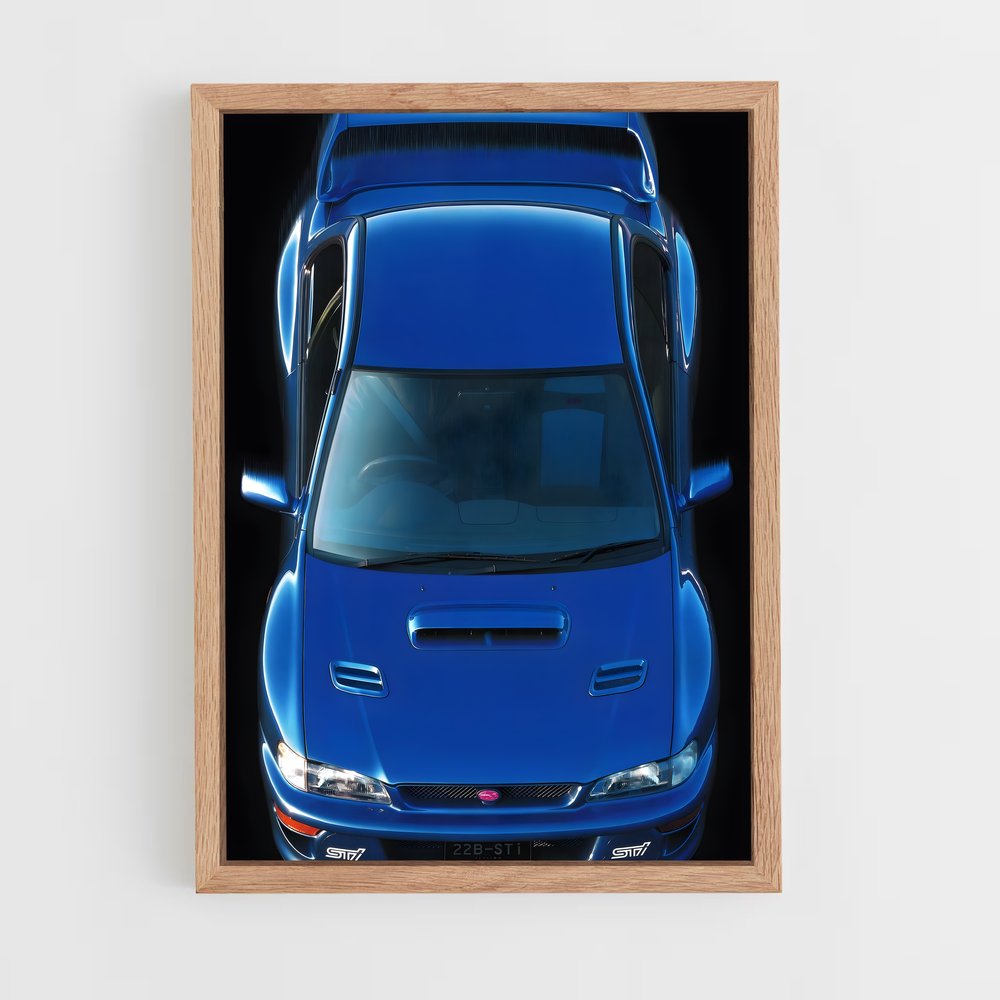 Poster Impreza b sti éclatant – affiche Subaru (vue 4)